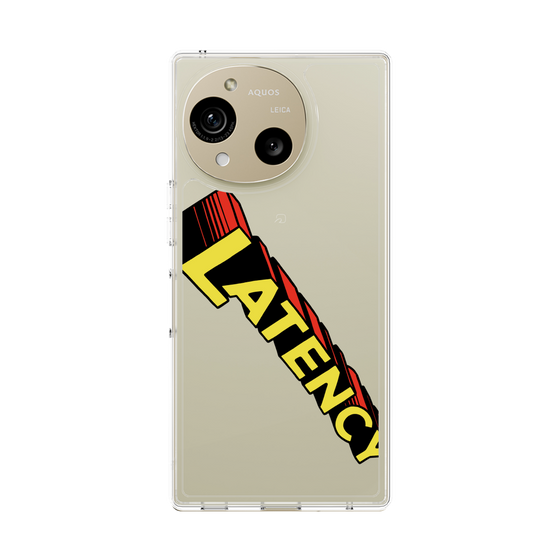 スリムプロテクションケース［ LATENCY - Rock logo - Clear ］