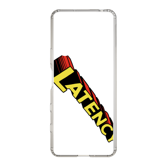 スリムプロテクションケース［ LATENCY - Rock logo - Clear ］