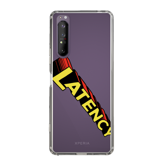 スリムプロテクションケース［ LATENCY - Rock logo - Clear ］