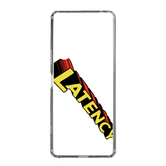 スリムプロテクションケース［ LATENCY - Rock logo - Clear ］