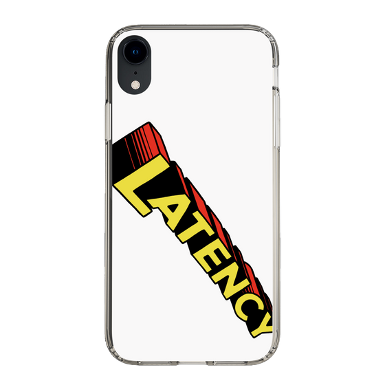 スリムプロテクションケース［ LATENCY - Rock logo - White ］