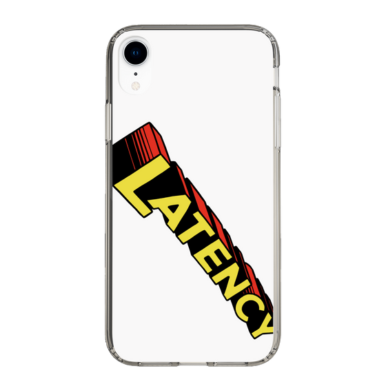 スリムプロテクションケース［ LATENCY - Rock logo - White ］