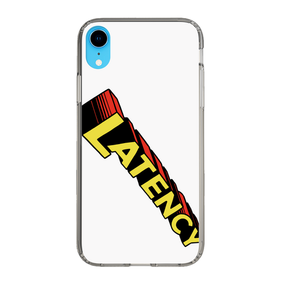 スリムプロテクションケース［ LATENCY - Rock logo - White ］