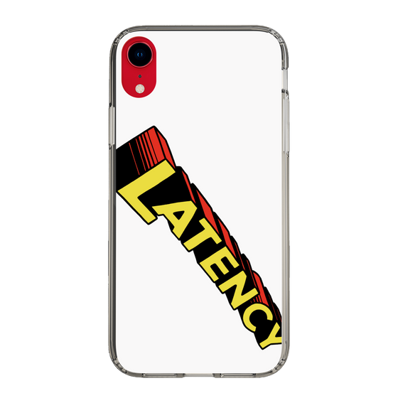 スリムプロテクションケース［ LATENCY - Rock logo - White ］