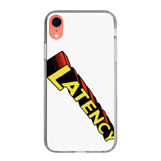 スリムプロテクションケース［ LATENCY - Rock logo - White ］