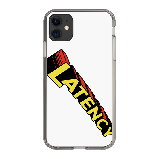 スリムプロテクションケース［ LATENCY - Rock logo - White ］