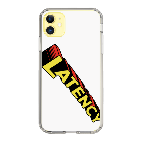 スリムプロテクションケース［ LATENCY - Rock logo - White ］