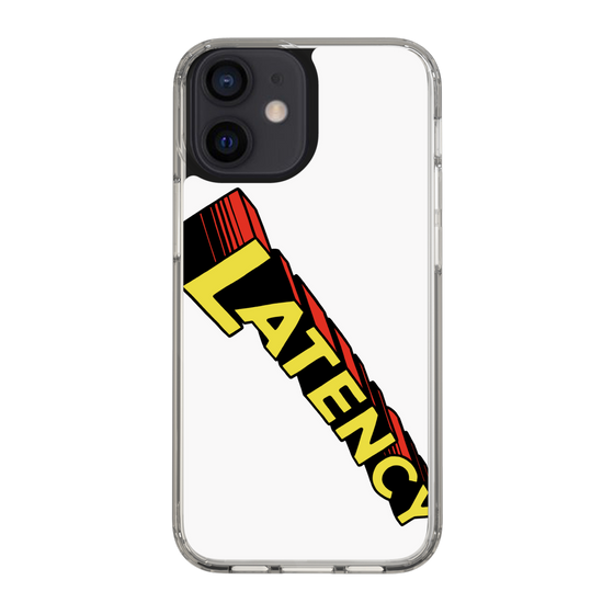 スリムプロテクションケース［ LATENCY - Rock logo - White ］