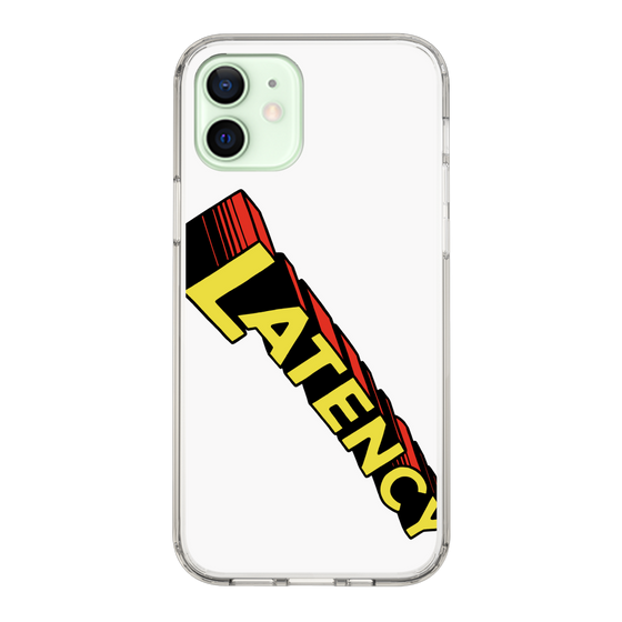 スリムプロテクションケース［ LATENCY - Rock logo - White ］