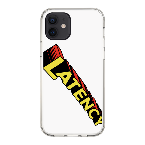 スリムプロテクションケース［ LATENCY - Rock logo - White ］