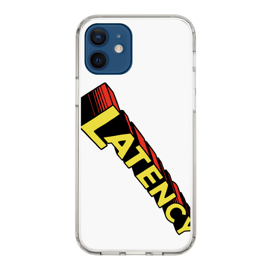 スリムプロテクションケース［ LATENCY - Rock logo - White ］