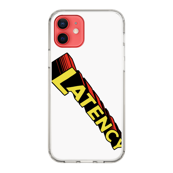 スリムプロテクションケース［ LATENCY - Rock logo - White ］