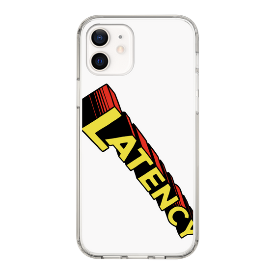 スリムプロテクションケース［ LATENCY - Rock logo - White ］