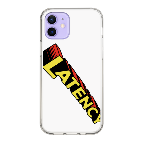 スリムプロテクションケース［ LATENCY - Rock logo - White ］