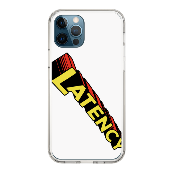 スリムプロテクションケース［ LATENCY - Rock logo - White ］