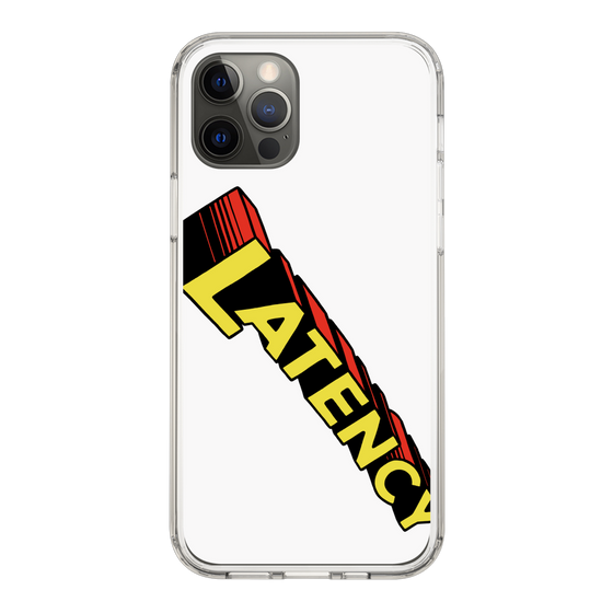 スリムプロテクションケース［ LATENCY - Rock logo - White ］