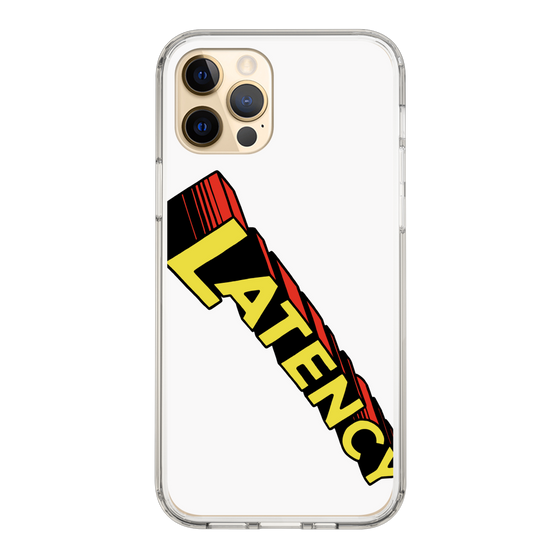 スリムプロテクションケース［ LATENCY - Rock logo - White ］