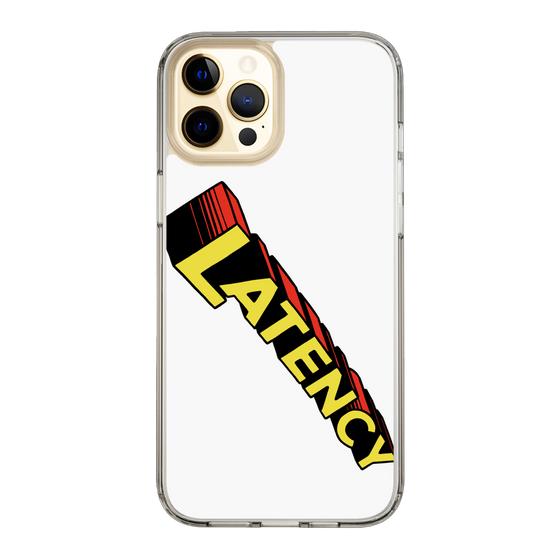 スリムプロテクションケース［ LATENCY - Rock logo - White ］