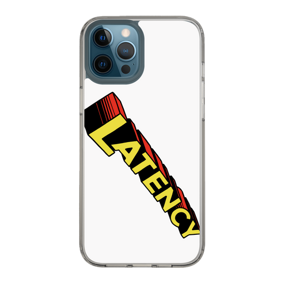 スリムプロテクションケース［ LATENCY - Rock logo - White ］