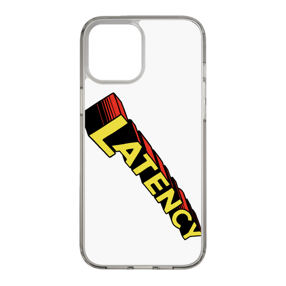 スリムプロテクションケース［ LATENCY - Rock logo - White ］