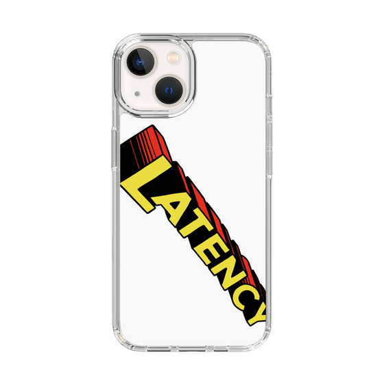 スリムプロテクションケース［ LATENCY - Rock logo - White ］