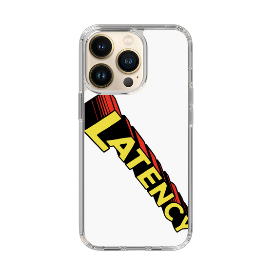 スリムプロテクションケース［ LATENCY - Rock logo - White ］