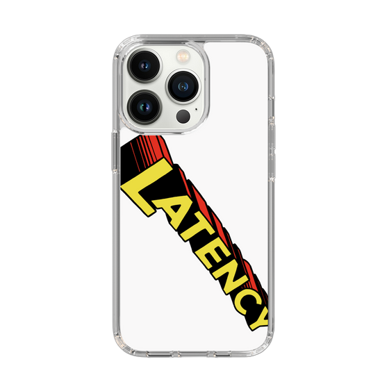スリムプロテクションケース［ LATENCY - Rock logo - White ］