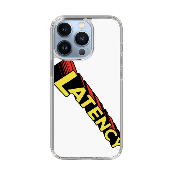 スリムプロテクションケース［ LATENCY - Rock logo - White ］