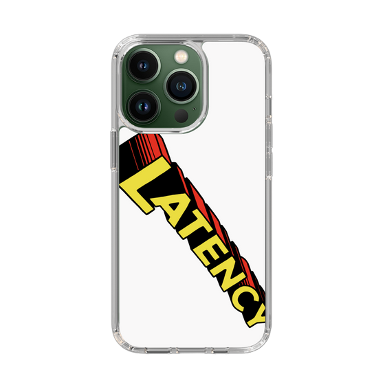 スリムプロテクションケース［ LATENCY - Rock logo - White ］