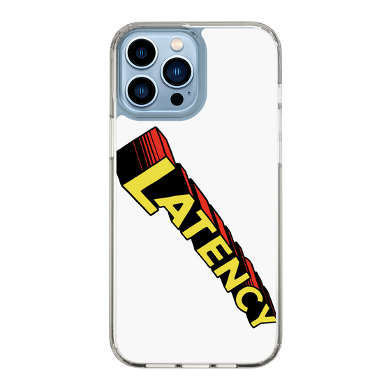 スリムプロテクションケース［ LATENCY - Rock logo - White ］
