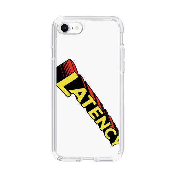 スリムプロテクションケース［ LATENCY - Rock logo - White ］
