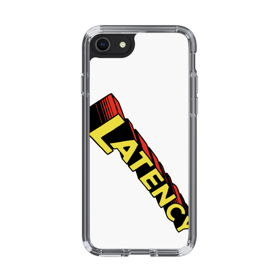 スリムプロテクションケース［ LATENCY - Rock logo - White ］