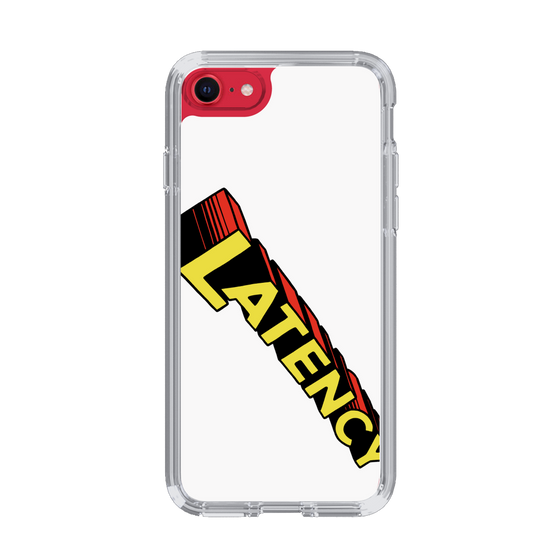 スリムプロテクションケース［ LATENCY - Rock logo - White ］