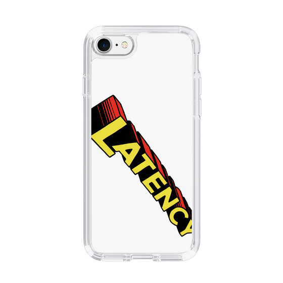 スリムプロテクションケース［ LATENCY - Rock logo - White ］