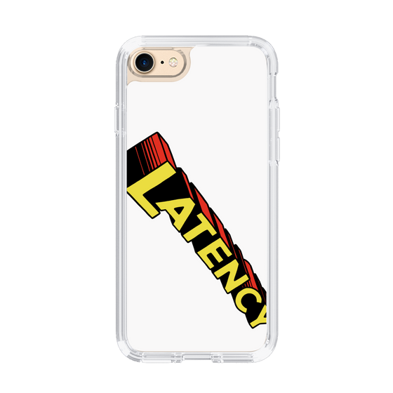 スリムプロテクションケース［ LATENCY - Rock logo - White ］