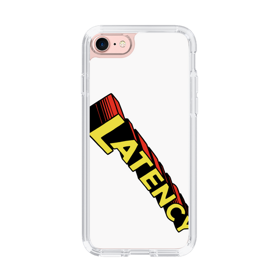スリムプロテクションケース［ LATENCY - Rock logo - White ］