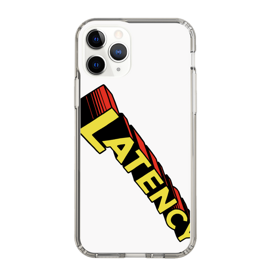 スリムプロテクションケース［ LATENCY - Rock logo - White ］