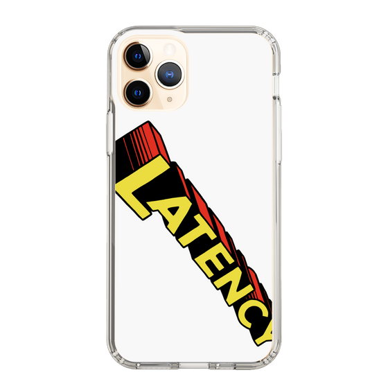 スリムプロテクションケース［ LATENCY - Rock logo - White ］