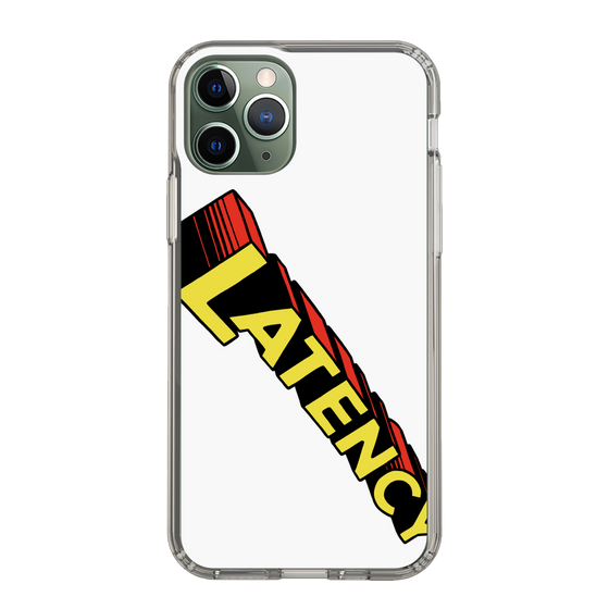 スリムプロテクションケース［ LATENCY - Rock logo - White ］