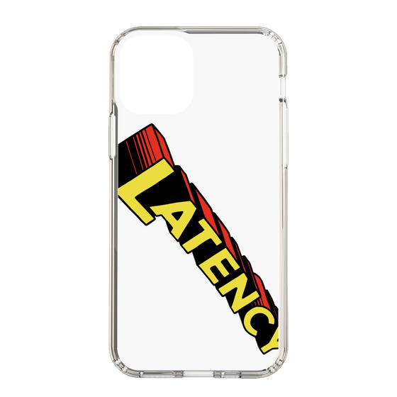 スリムプロテクションケース［ LATENCY - Rock logo - White ］