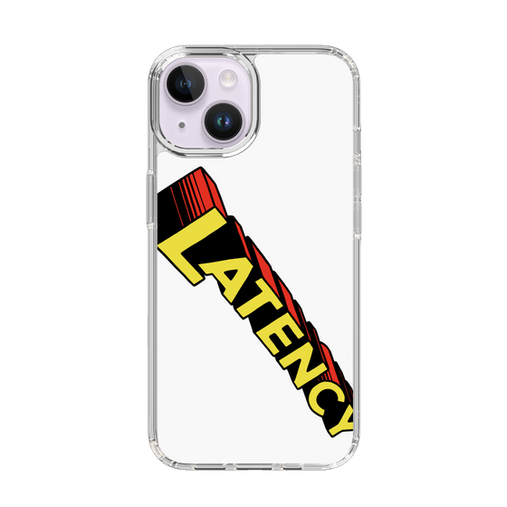 スリムプロテクションケース［ LATENCY - Rock logo - White ］