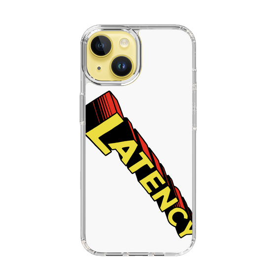 スリムプロテクションケース［ LATENCY - Rock logo - White ］