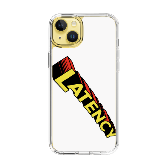 スリムプロテクションケース［ LATENCY - Rock logo - White ］