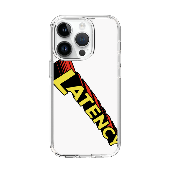 スリムプロテクションケース［ LATENCY - Rock logo - White ］