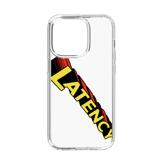 スリムプロテクションケース［ LATENCY - Rock logo - White ］