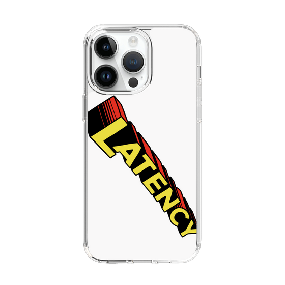 スリムプロテクションケース［ LATENCY - Rock logo - White ］