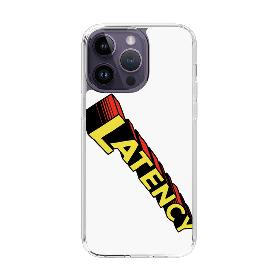 スリムプロテクションケース［ LATENCY - Rock logo - White ］