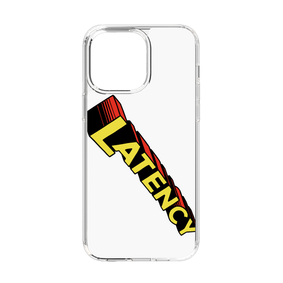 スリムプロテクションケース［ LATENCY - Rock logo - White ］
