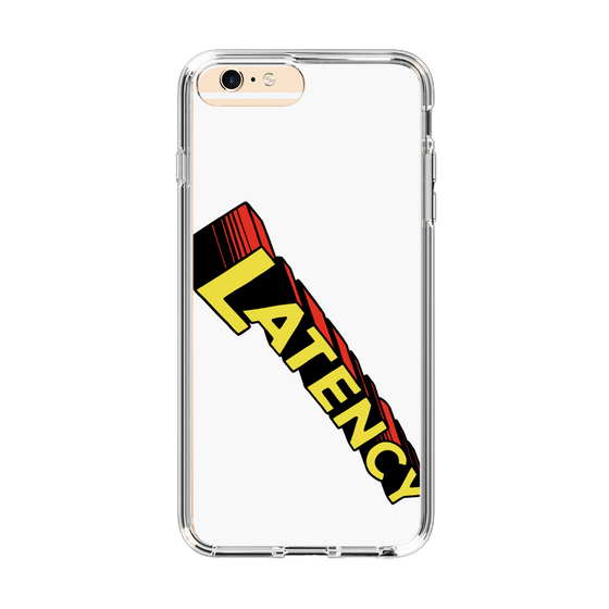 スリムプロテクションケース［ LATENCY - Rock logo - White ］