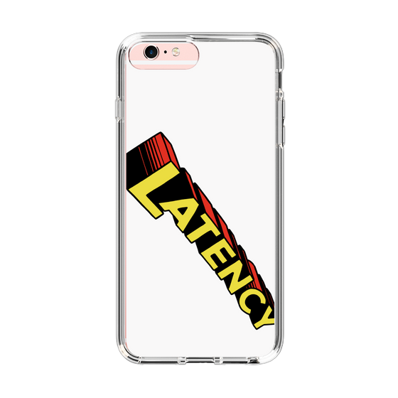 スリムプロテクションケース［ LATENCY - Rock logo - White ］